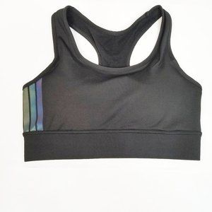 WANDOAK Sports Bra Black Small Full Cup Wide Shoul